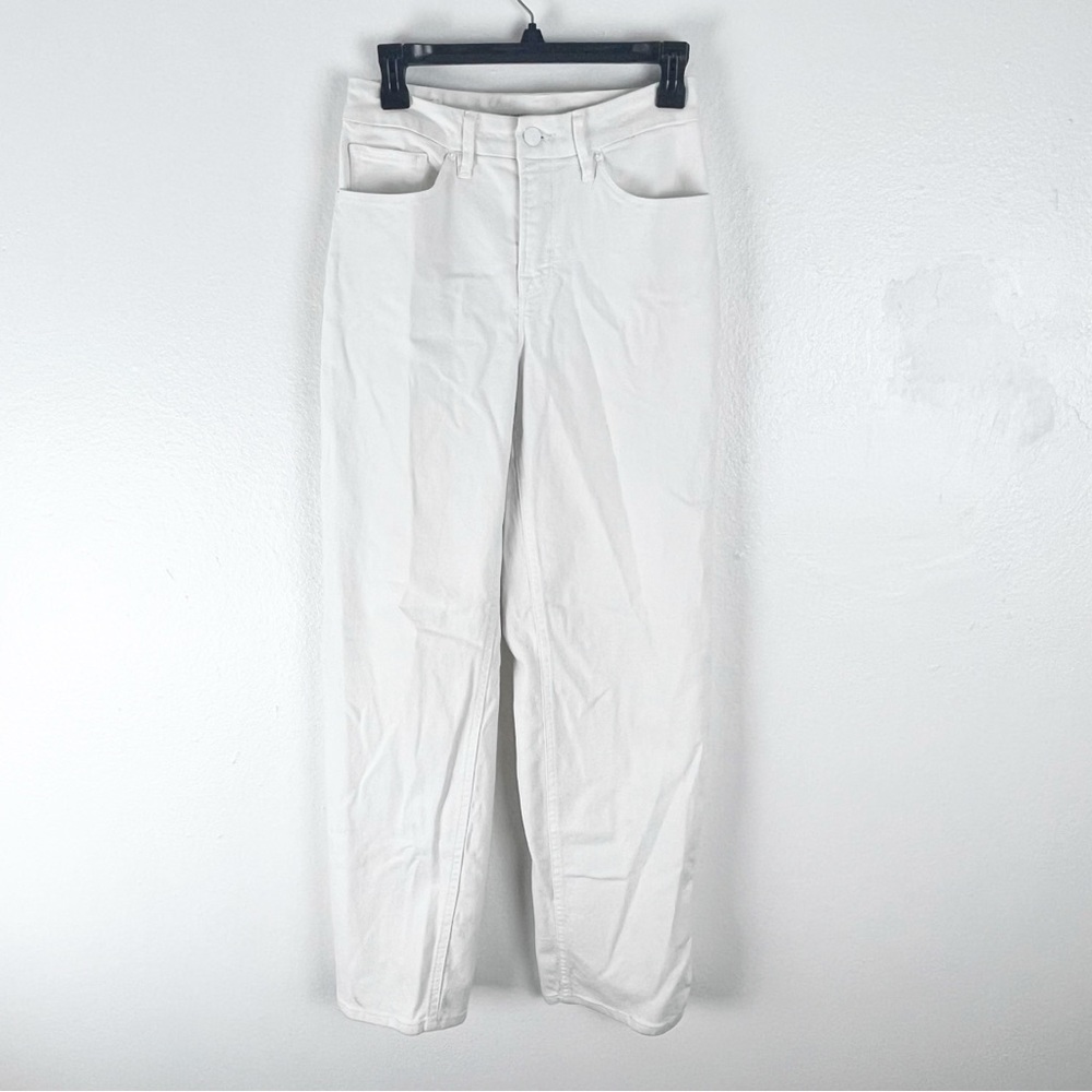 GOOD AMERICAN White High Rise Good Legs Straight Jeans Size 25